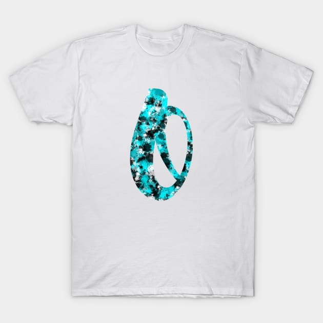 Paint Splash Letter O T-Shirt by Hip Scarves and Bangles